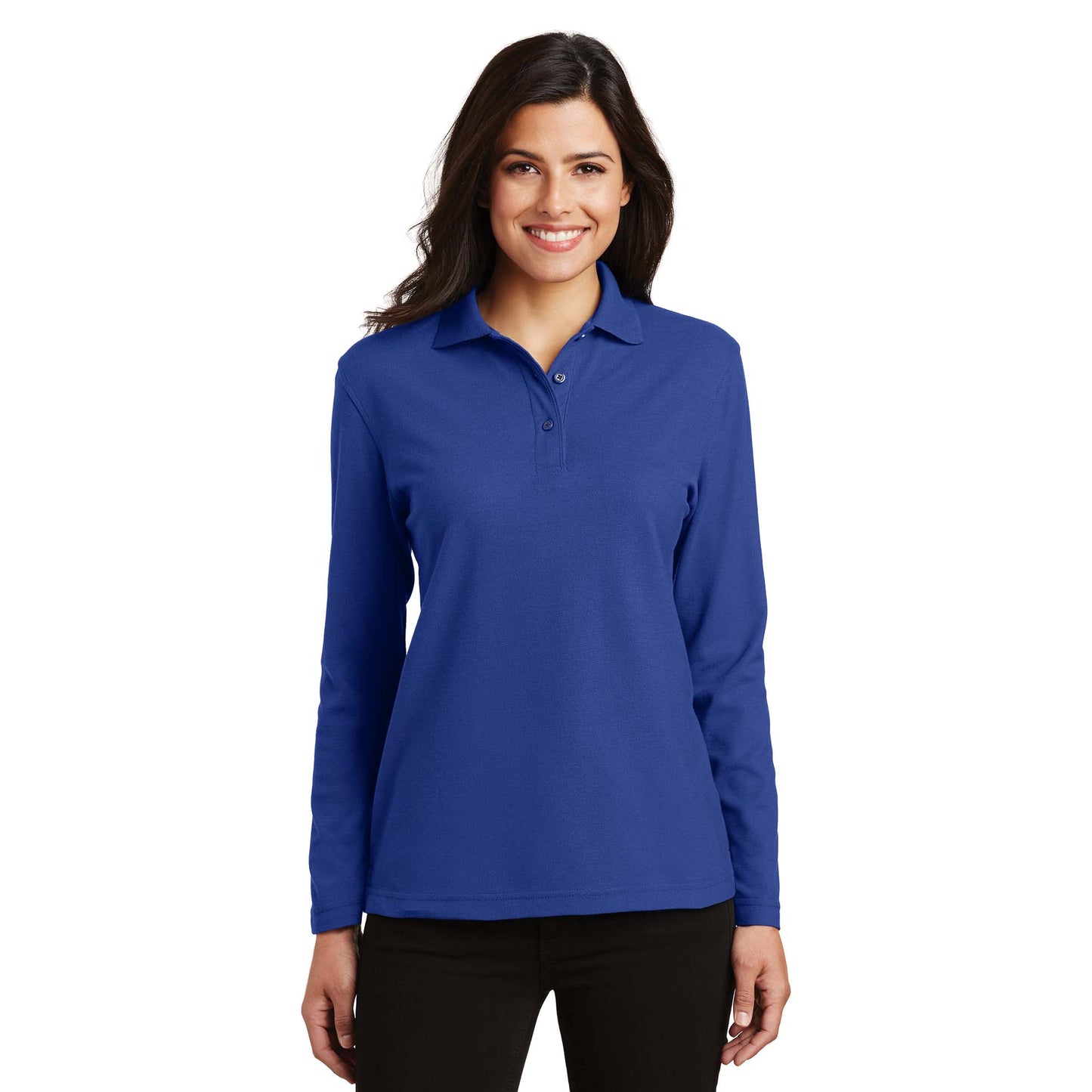 Black Polo Shirts - Port Authority - Soft Touch Fabric