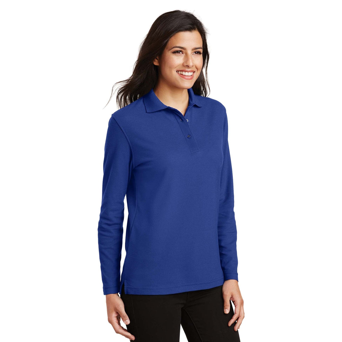 Black Polo Shirts - Port Authority - Soft Touch Fabric