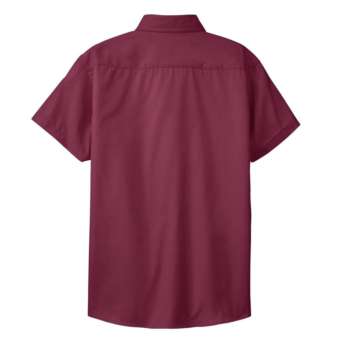 Black/Light Stone Button Up Shirt - Port Authority - Durable
