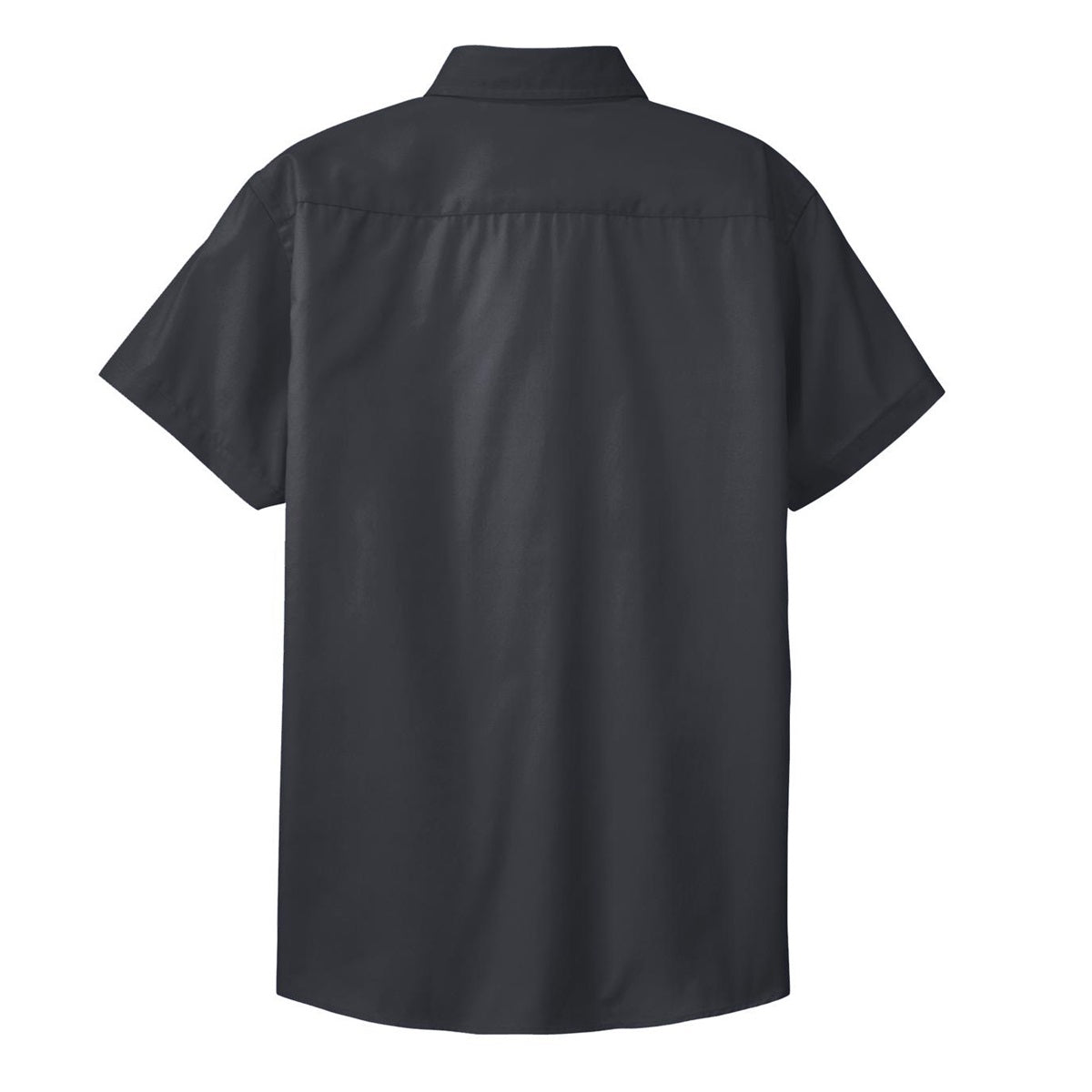 Black/Light Stone Button Up Shirt - Port Authority - Durable