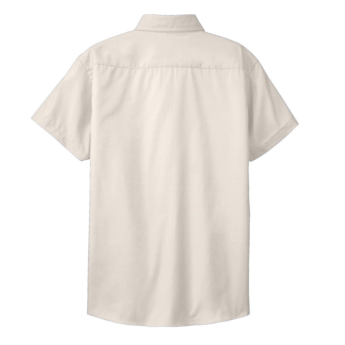 Black/Light Stone Button Up Shirt - Port Authority - Durable
