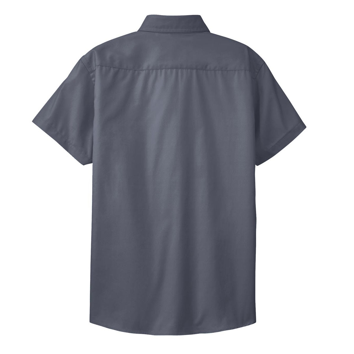 Black/Light Stone Button Up Shirt - Port Authority - Durable