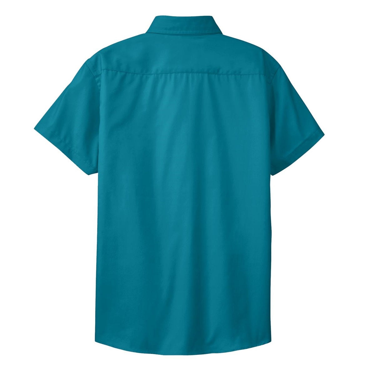 Black/Light Stone Button Up Shirt - Port Authority - Durable