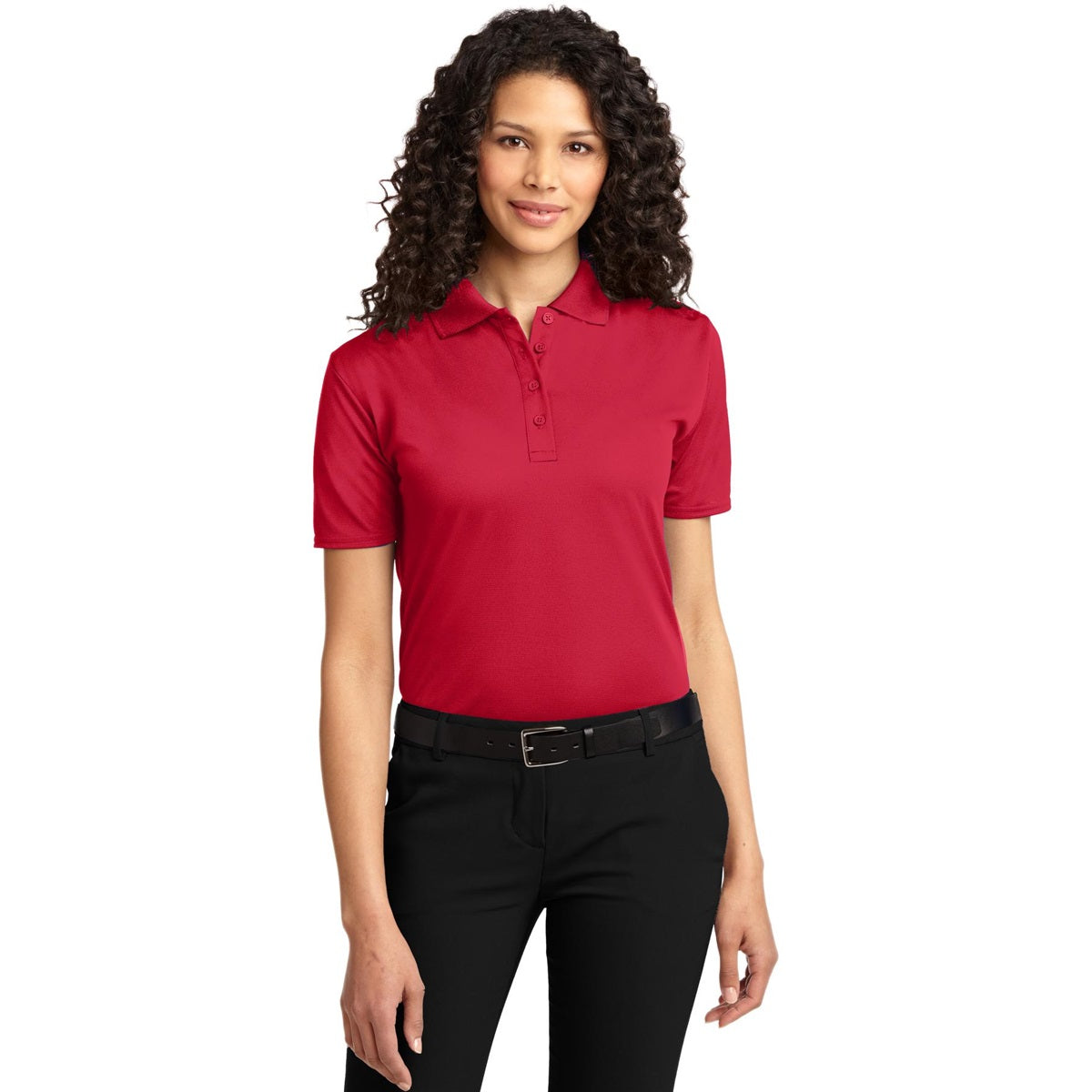 Black Polo Shirt - Port Authority - Comfortable Fabric