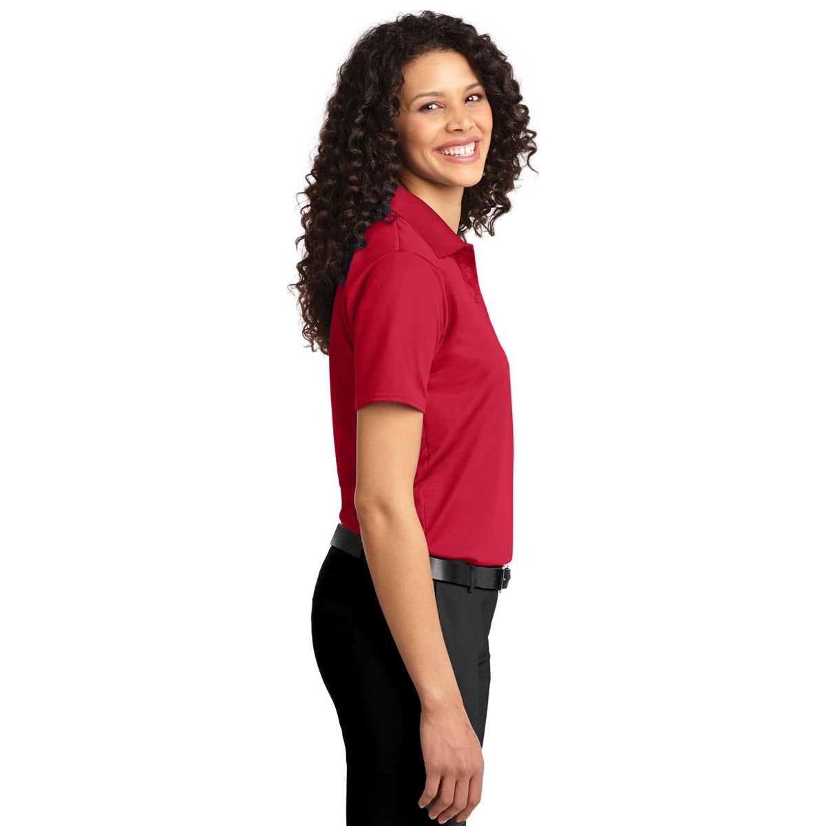 Black Polo Shirt - Port Authority - Comfortable Fabric