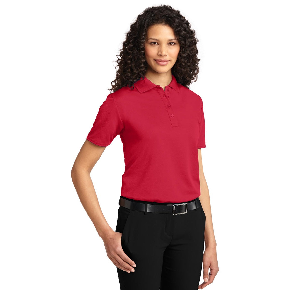Black Polo Shirt - Port Authority - Comfortable Fabric