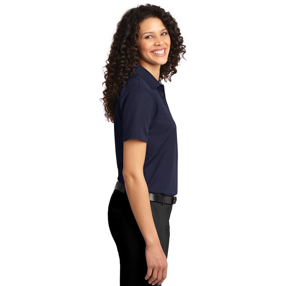 Black Polo Shirt - Port Authority - Comfortable Fabric