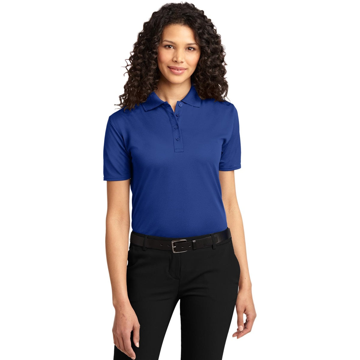 Black Polo Shirt - Port Authority - Comfortable Fabric