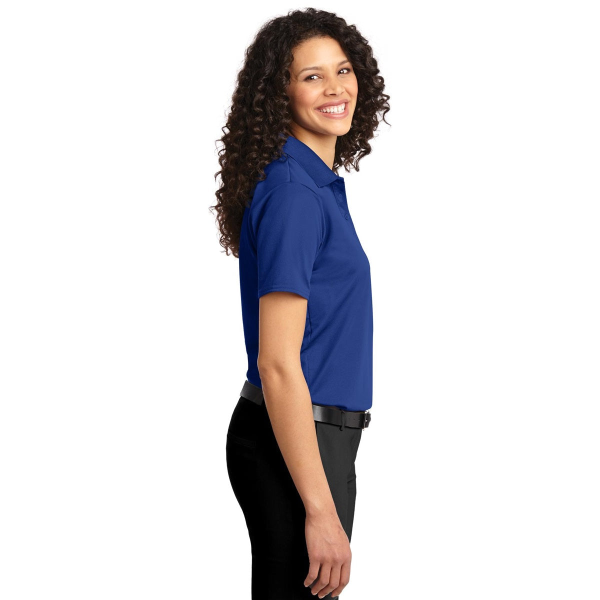 Black Polo Shirt - Port Authority - Comfortable Fabric