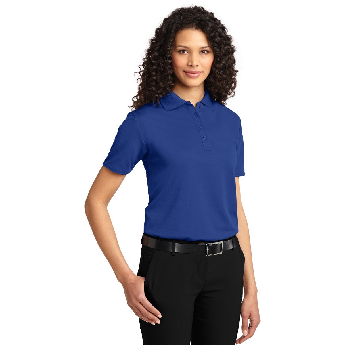 Black Polo Shirt - Port Authority - Comfortable Fabric