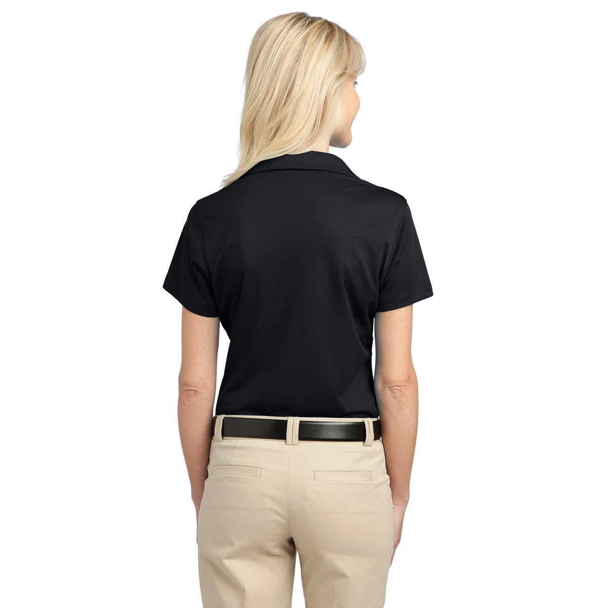 Black Polo Shirts - Port Authority - Stylish Poly Blend