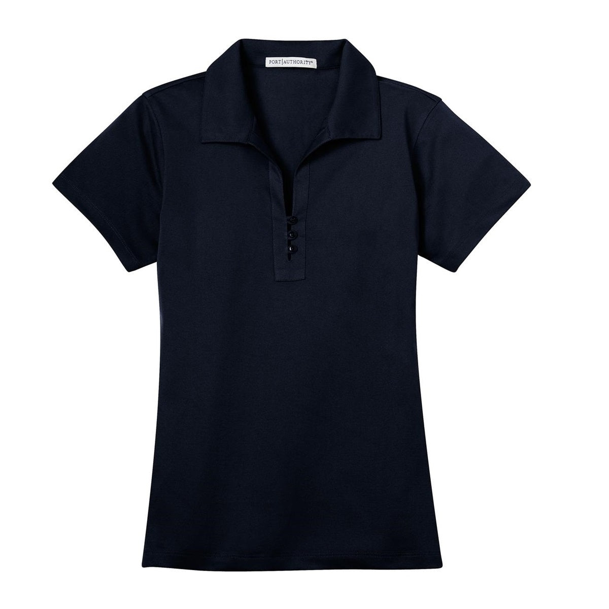 Black Polo Shirts - Port Authority - Stylish Poly Blend