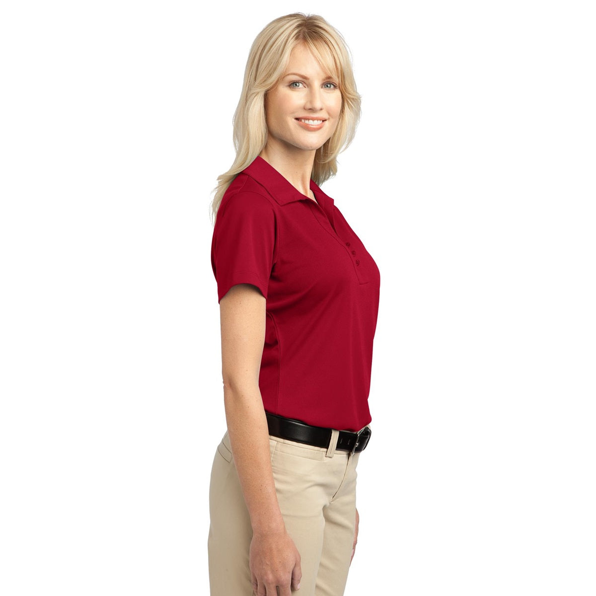Black Polo Shirts - Port Authority - Stylish Poly Blend