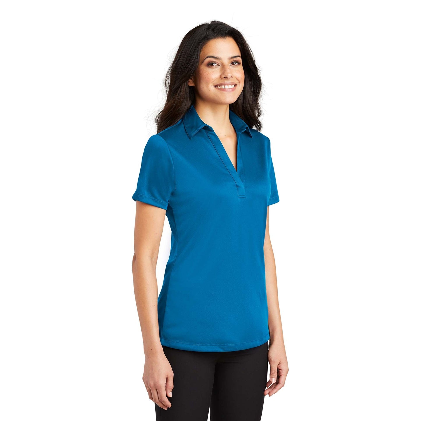 Black Polo Shirt - Port Authority - Performance Fabric