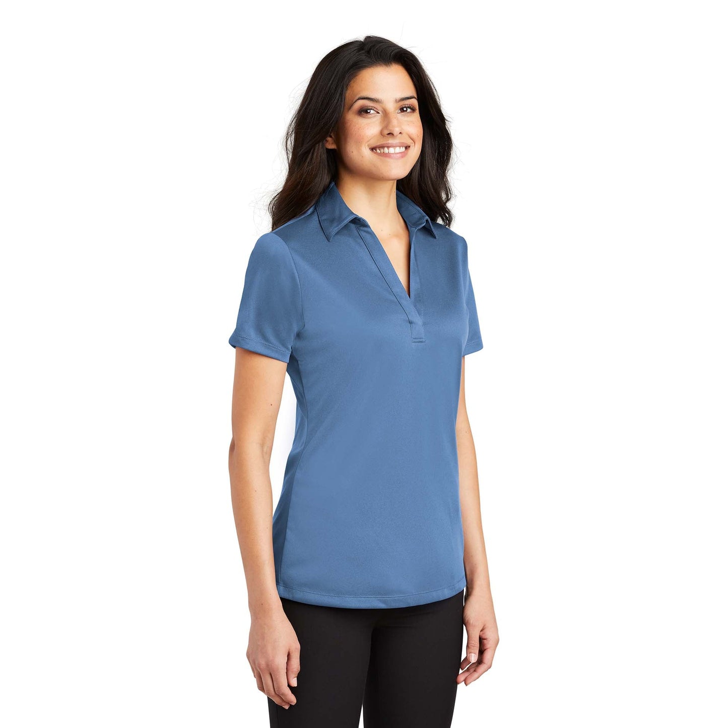 Black Polo Shirt - Port Authority - Performance Fabric