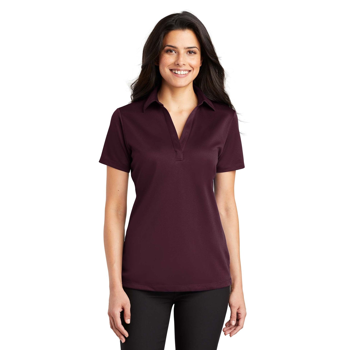 Black Polo Shirt - Port Authority - Performance Fabric