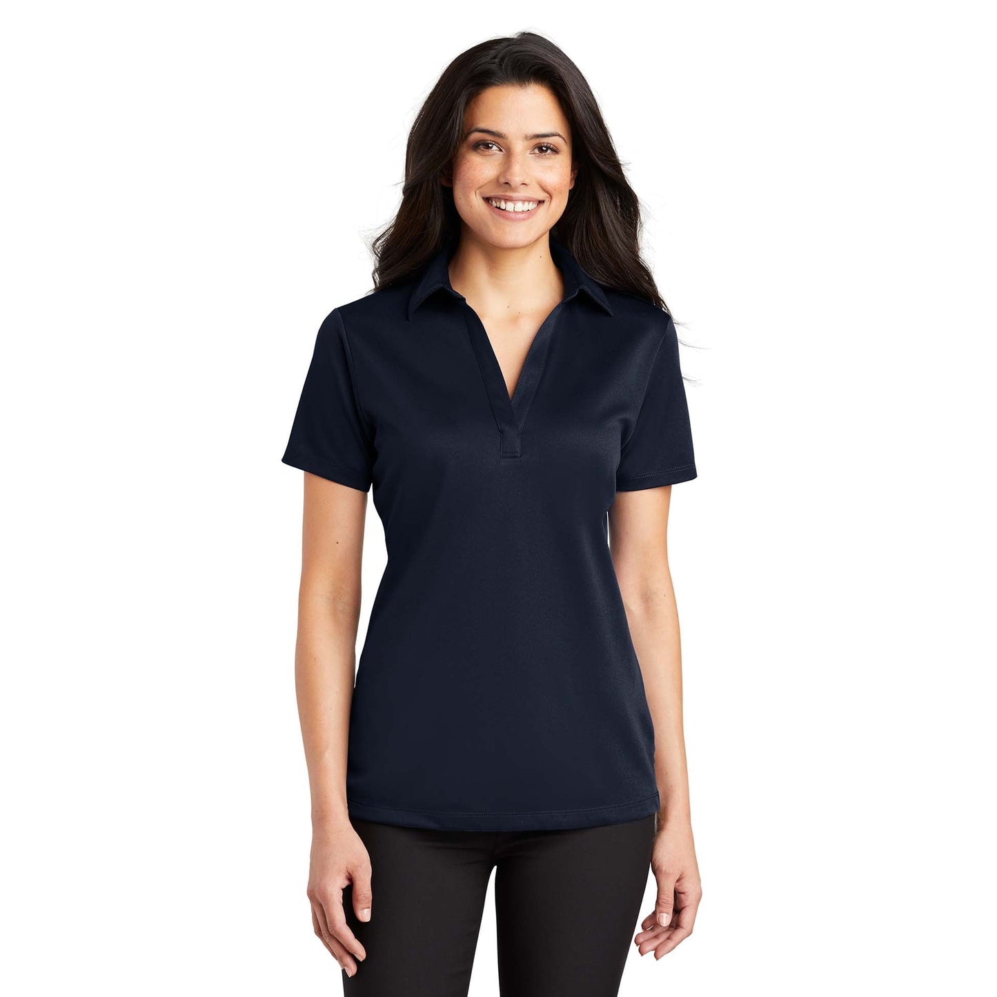 Black Polo Shirt - Port Authority - Performance Fabric