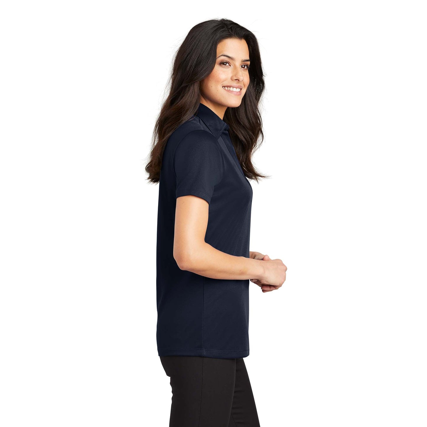 Black Polo Shirt - Port Authority - Performance Fabric