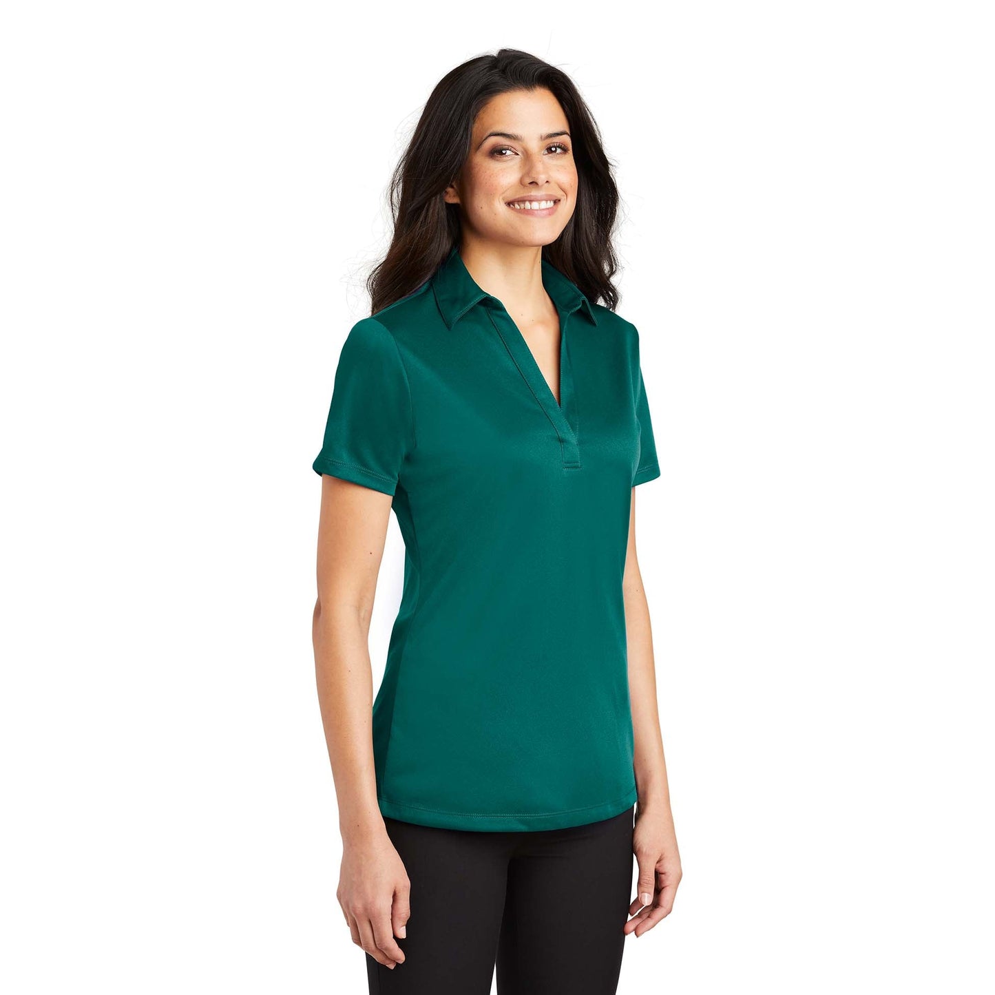 Black Polo Shirt - Port Authority - Performance Fabric