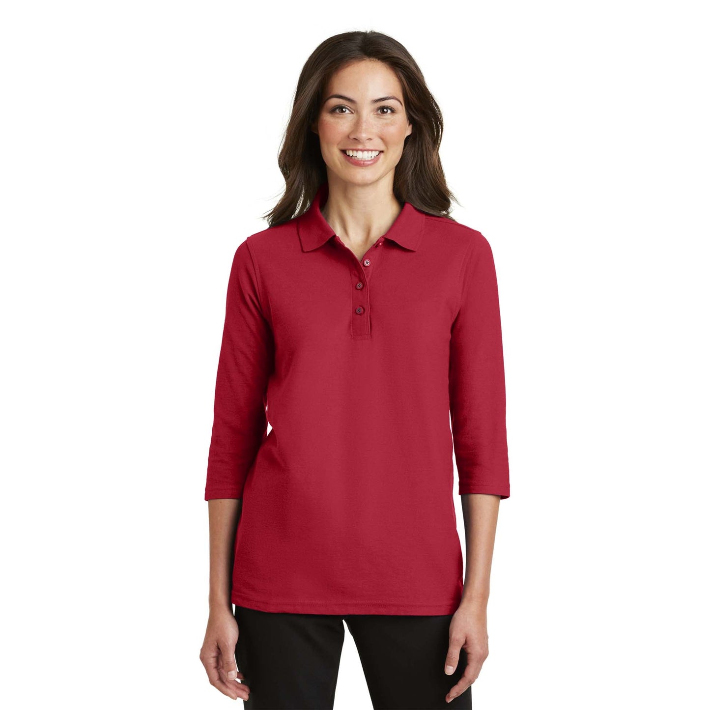 Black Silk Polo Shirt - Port Authority - Elegant Look
