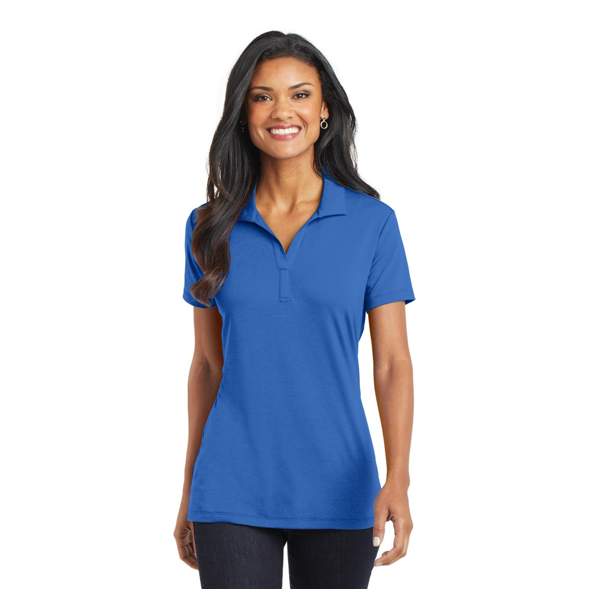 Black Polo Shirts - Port Authority - Cotton Touch