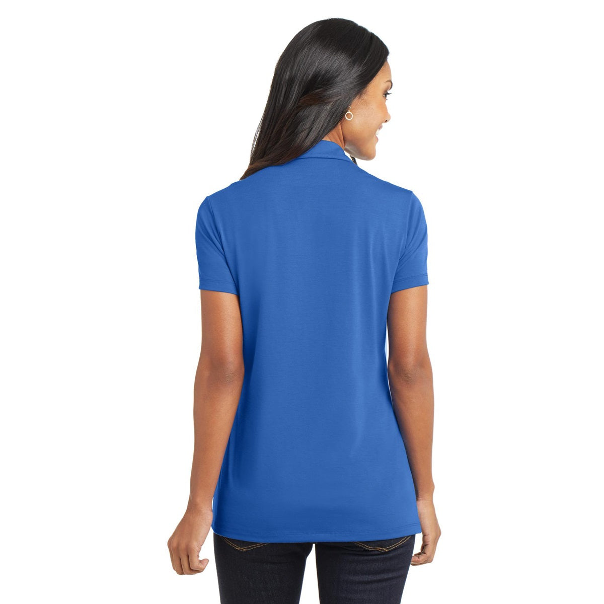 Black Polo Shirts - Port Authority - Cotton Touch