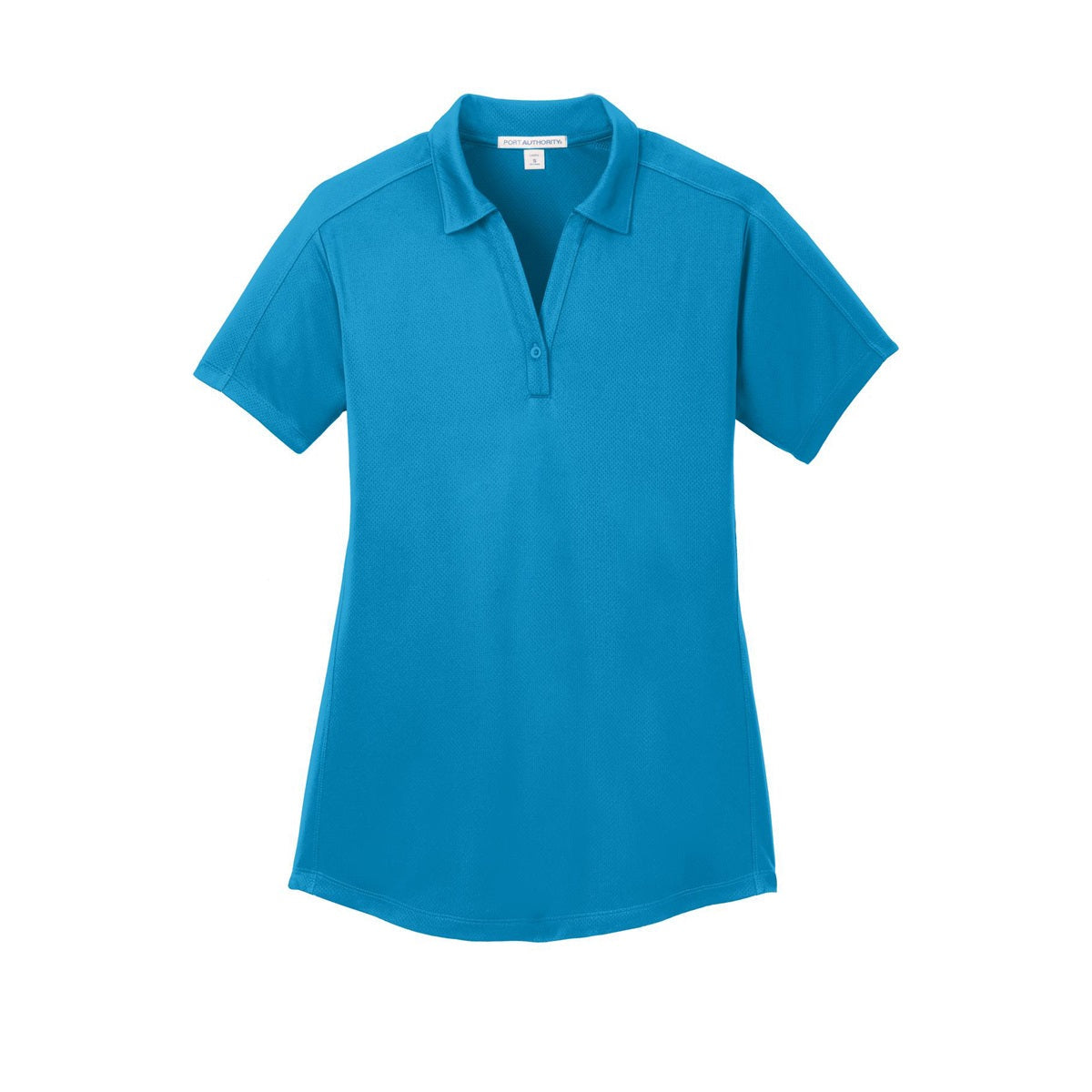Black Polo Shirt - Port Authority - Stylish Jacquard