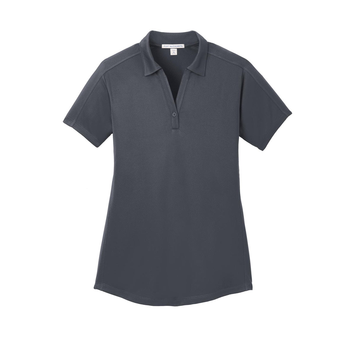 Black Polo Shirt - Port Authority - Stylish Jacquard