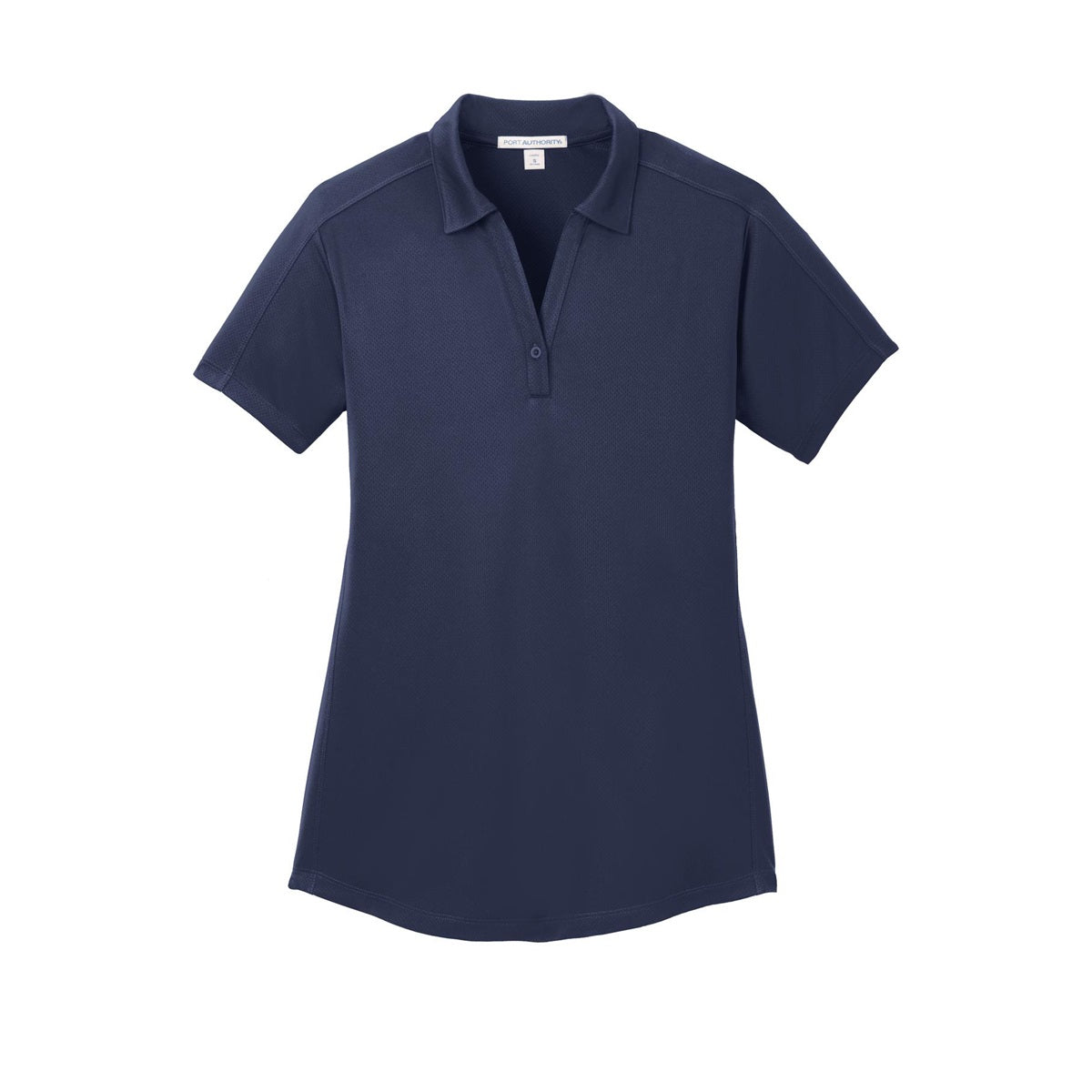 Black Polo Shirt - Port Authority - Stylish Jacquard