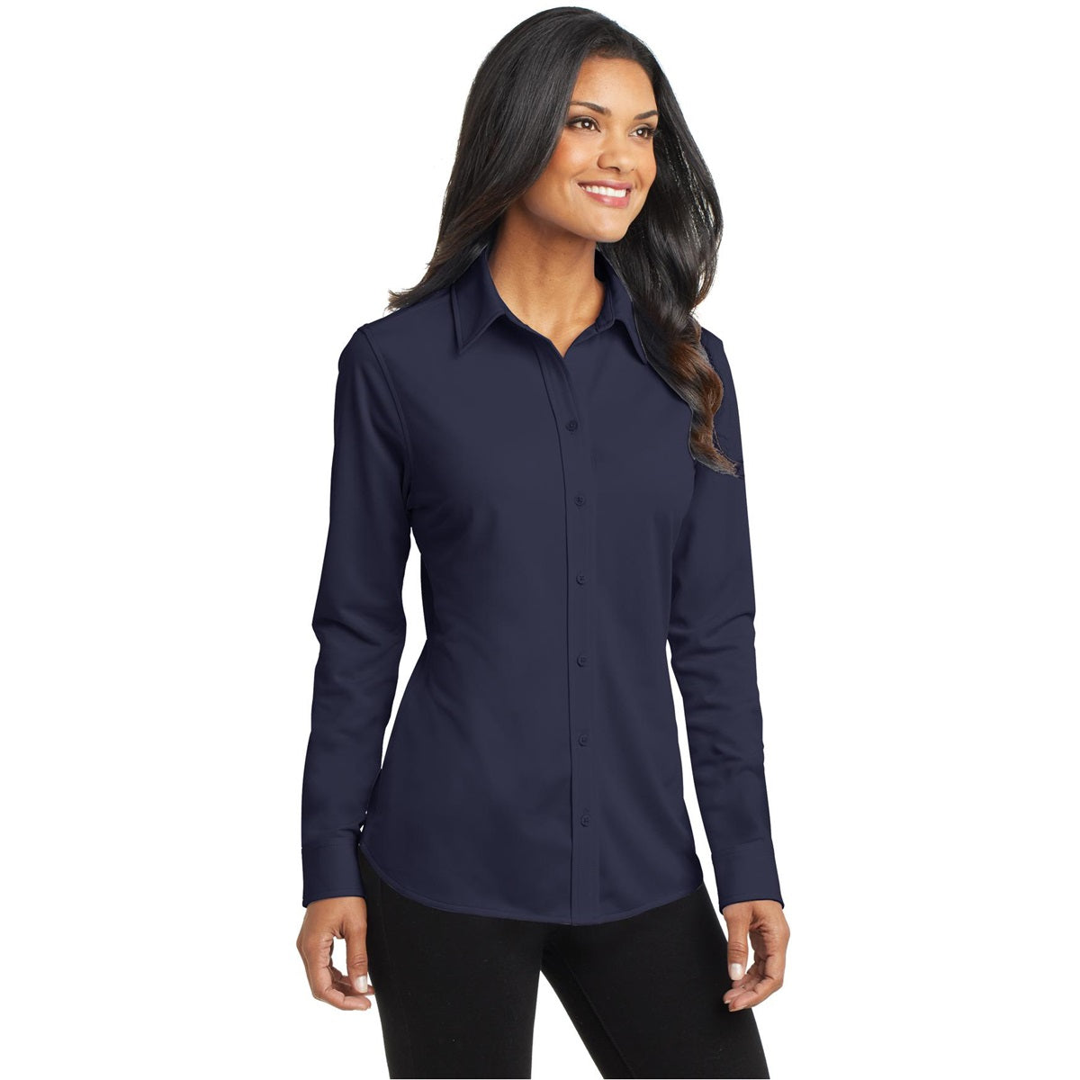 Battleship Grey Shirt - Port Authority - Comfortable Knit