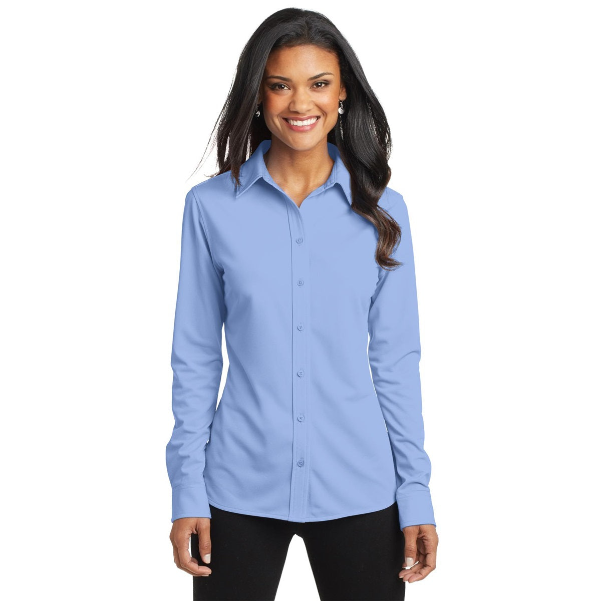 Battleship Grey Shirt - Port Authority - Comfortable Knit