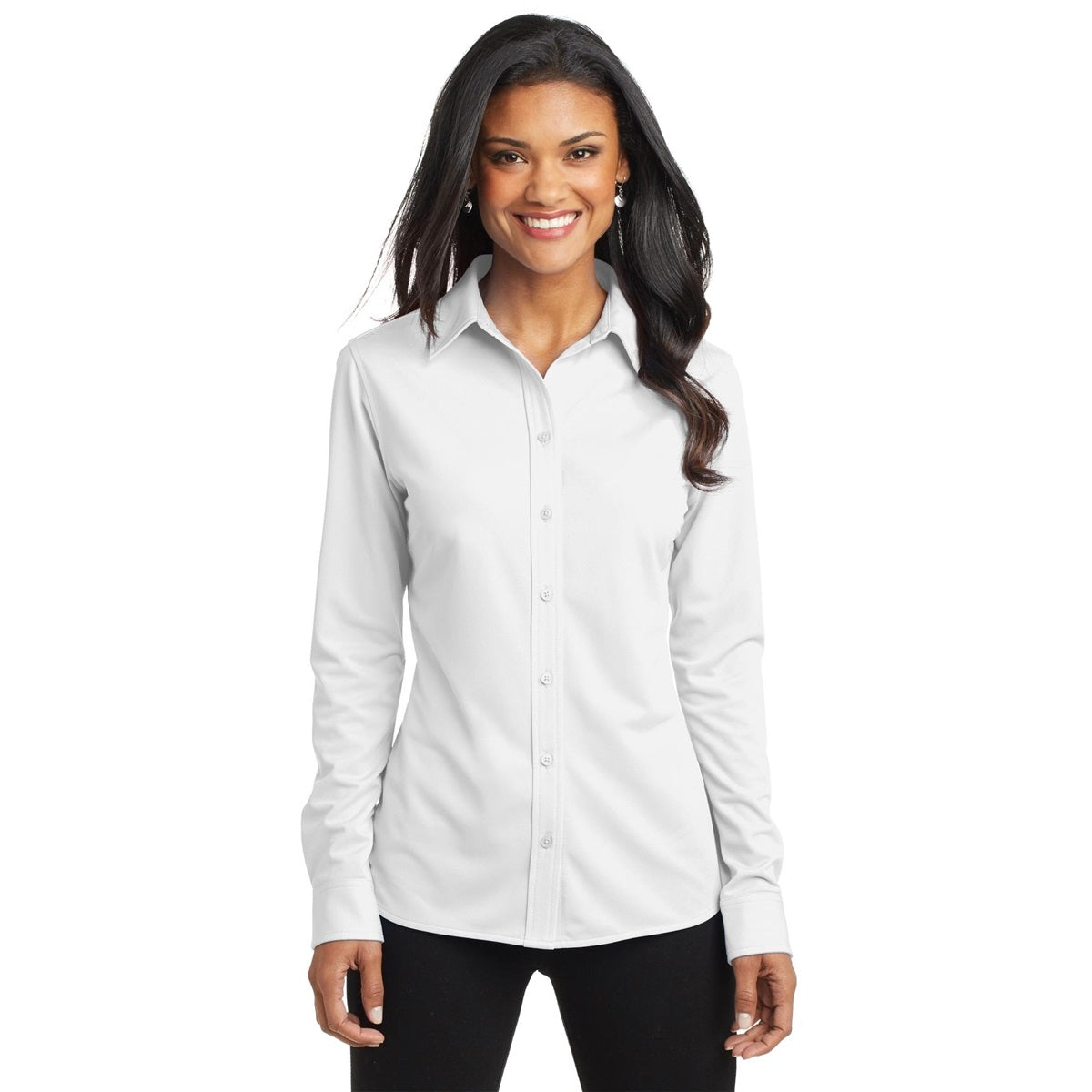 Battleship Grey Shirt - Port Authority - Comfortable Knit