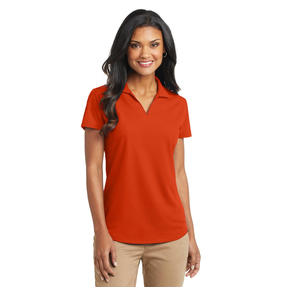 Autumn Orange Polo Shirt - Port Authority - Stylish Fit
