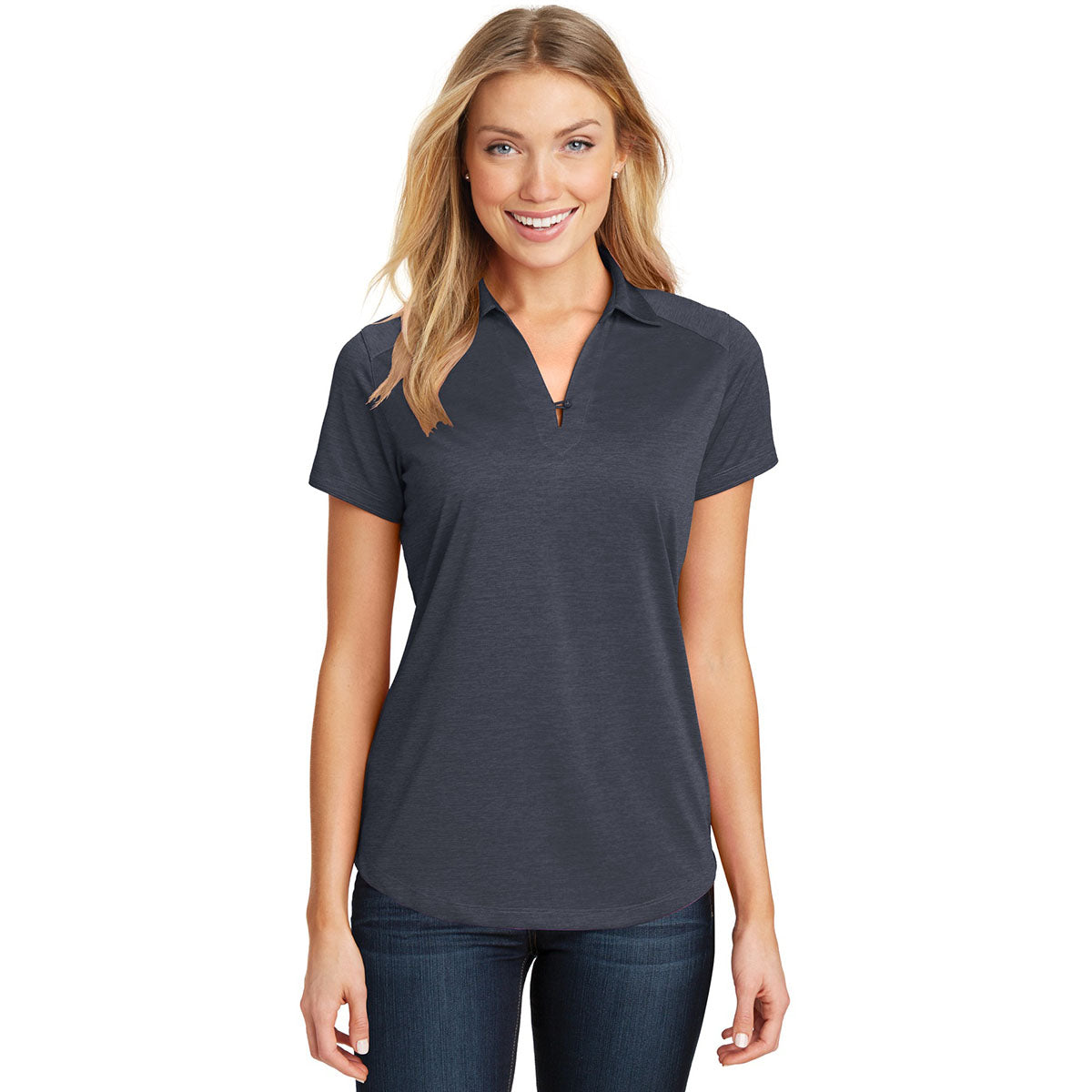 Dark Grey Polo Shirts - Port Authority - Stylish Fit