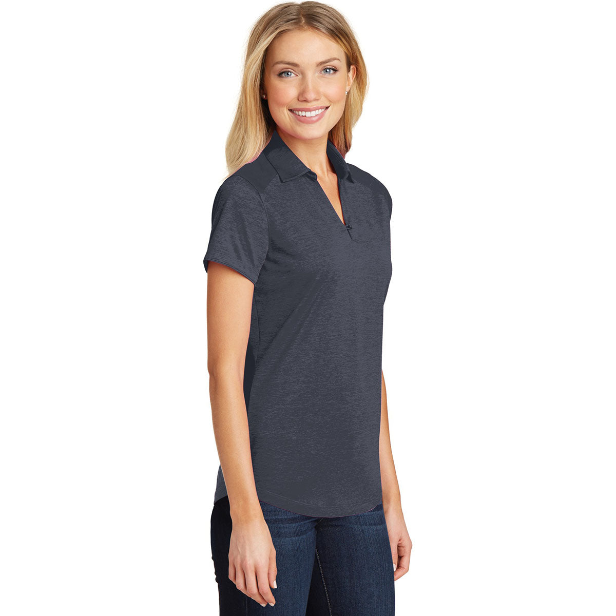 Dark Grey Polo Shirts - Port Authority - Stylish Fit