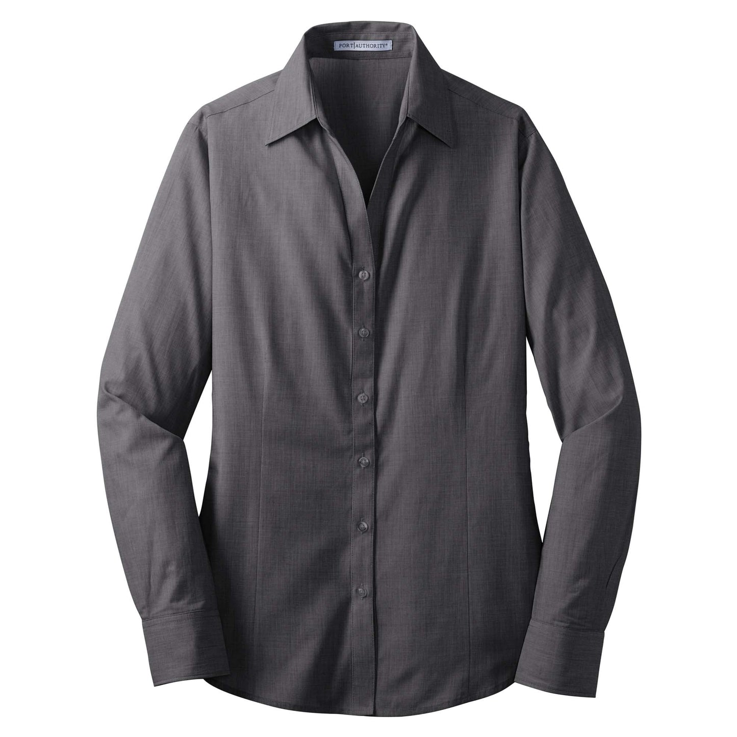 Chambray Blue Button Up Shirt - Port Authority - Comfortable