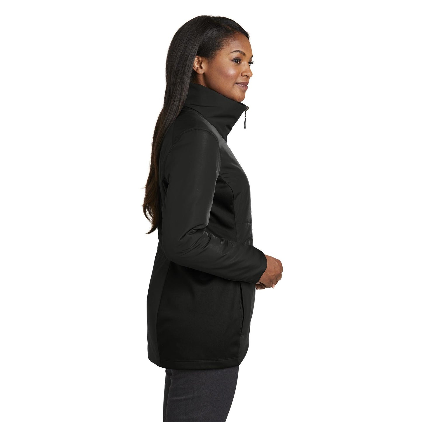 Deep Black Jacket - Port Authority - Weather-Resistant Fabric