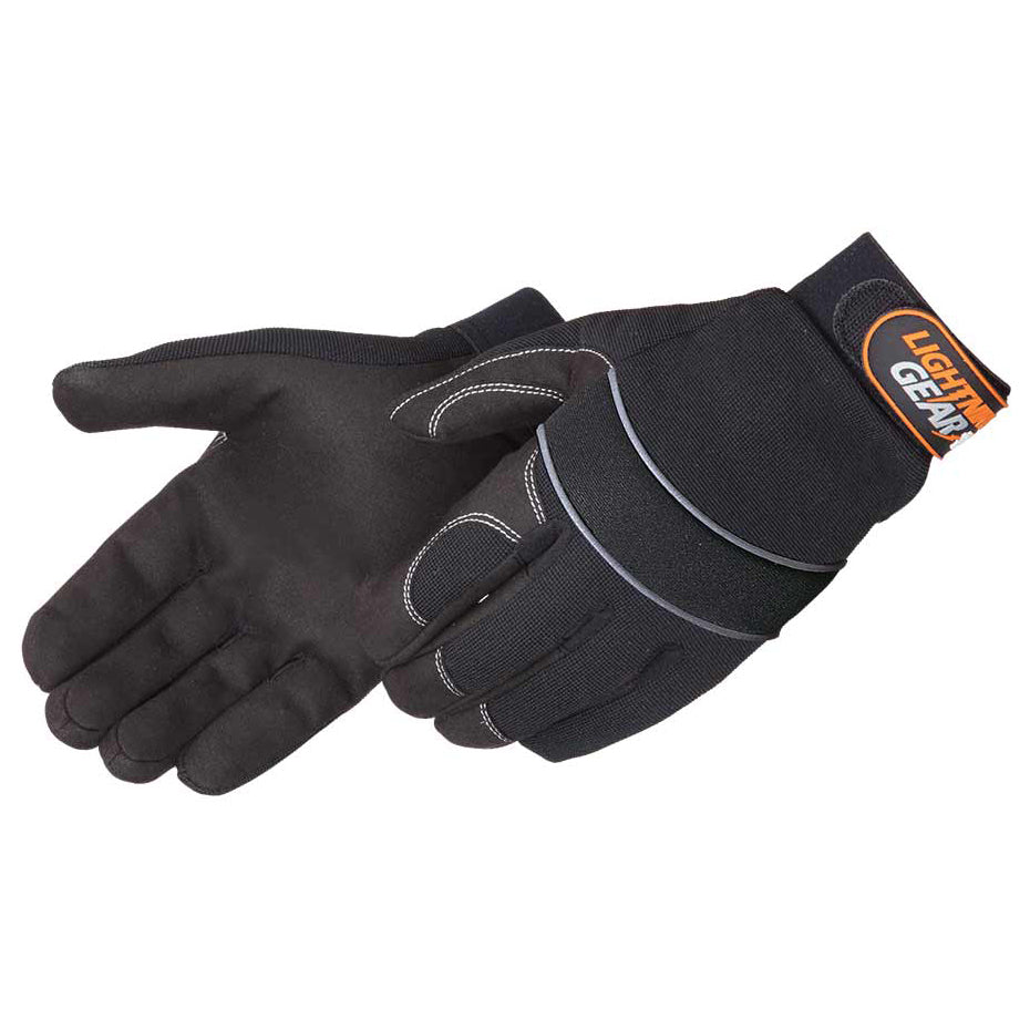 Black Performance Gloves - Liberty Safety - Synthetic Leather