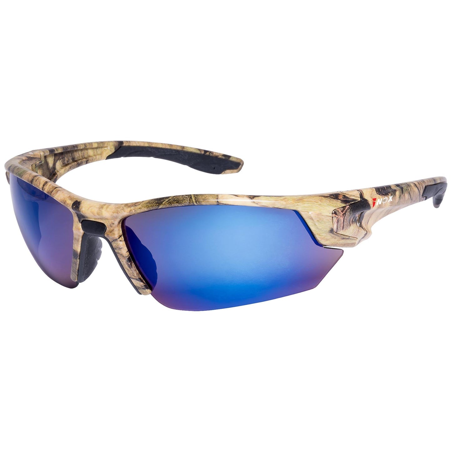 Blue Mirror Lens Glasses - Liberty Safety - Semi-Frame Design