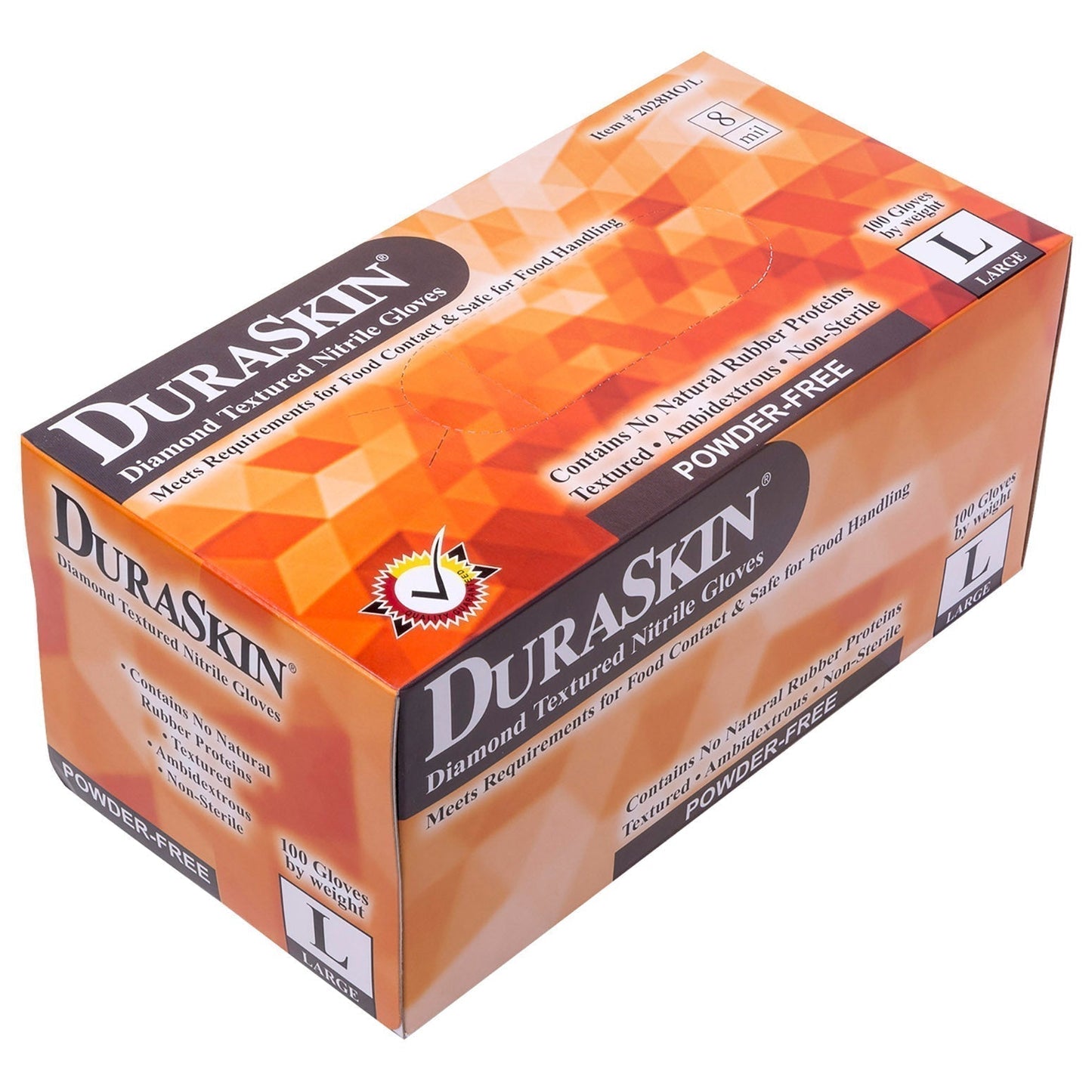 Orange Disposable Gloves - Liberty Safety - Durable Nitrile