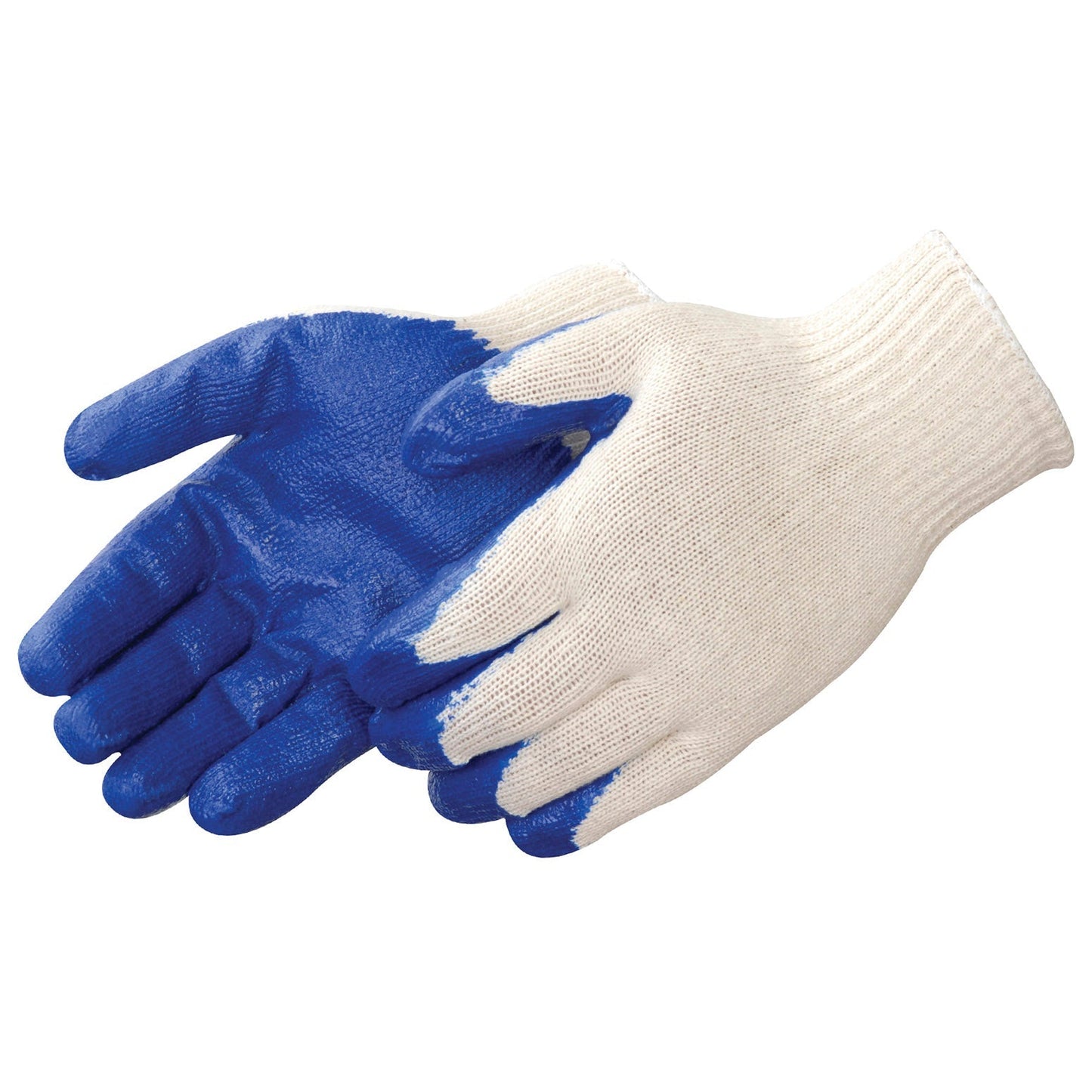 White String Knit Gloves - Liberty Safety - Enhanced Grip