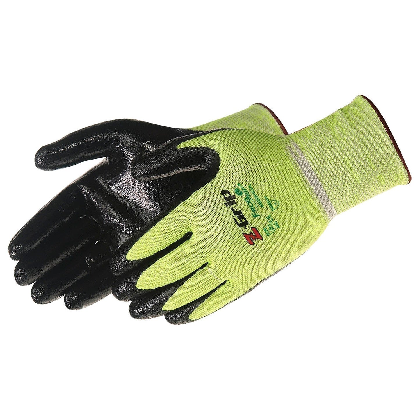 Yellow/Lime Knit Gloves - Liberty Safety - High Grip