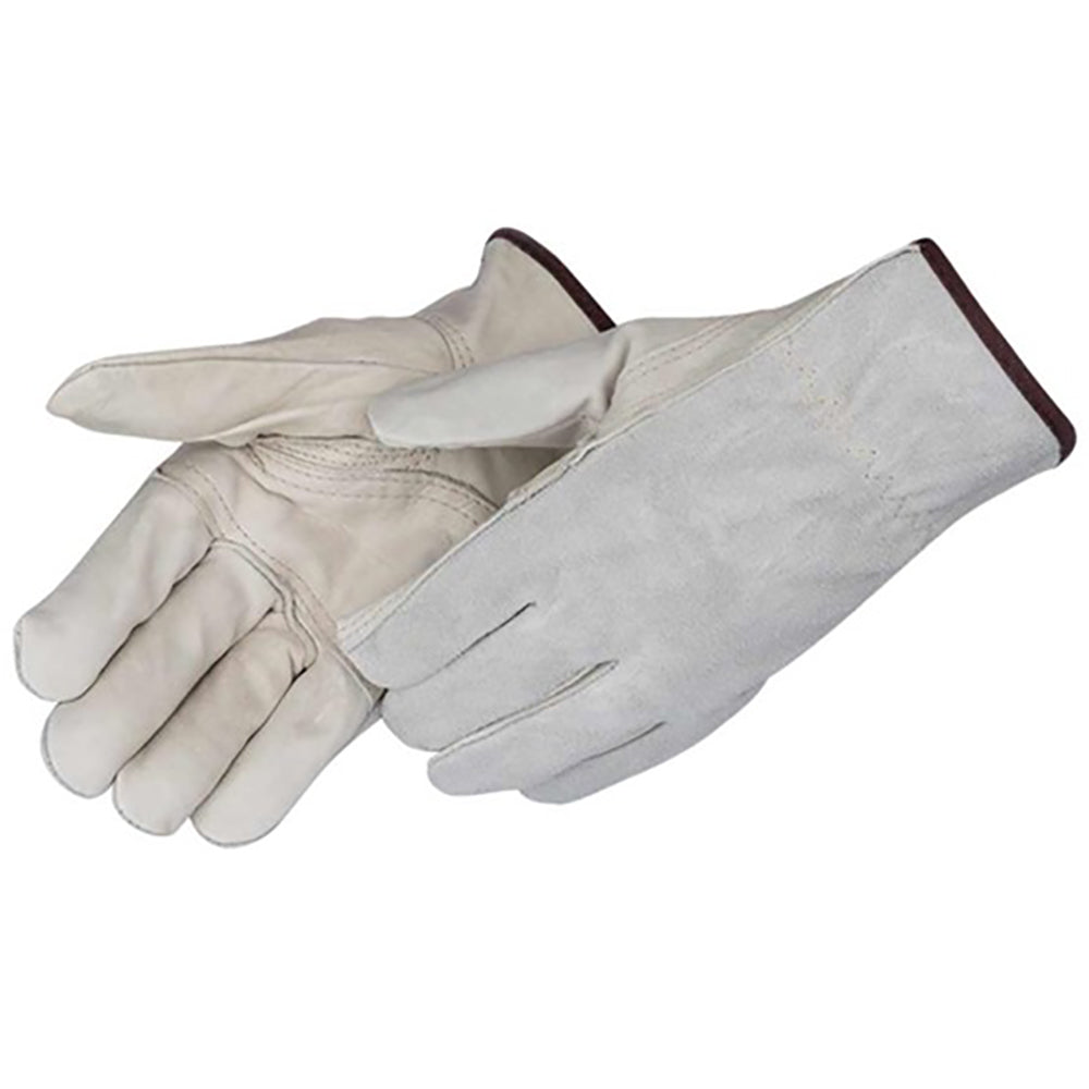 Tan Leather Gloves - Liberty Safety - Durable Cowhide