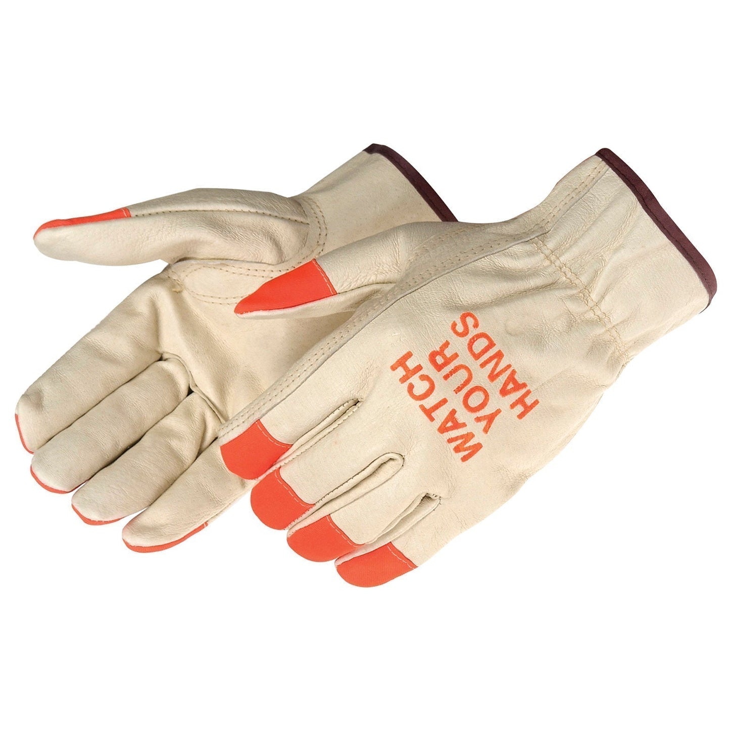 Tan Leather Gloves - Liberty Safety - Grain Pigskin