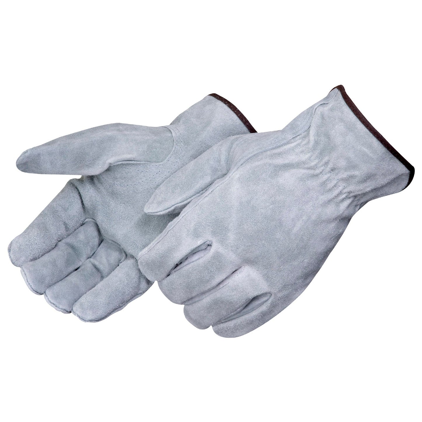 Gray Leather Gloves - Liberty Safety - Comfortable Fit