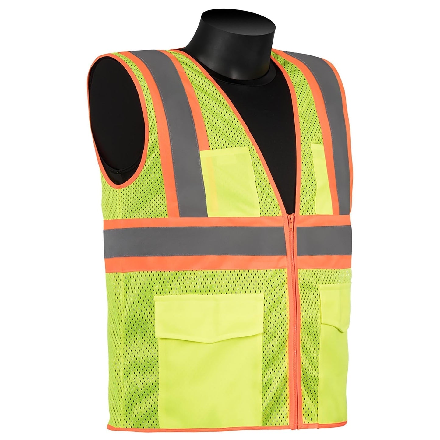 Yellow/Lime Safety Vest - Liberty Safety - Reflective Design