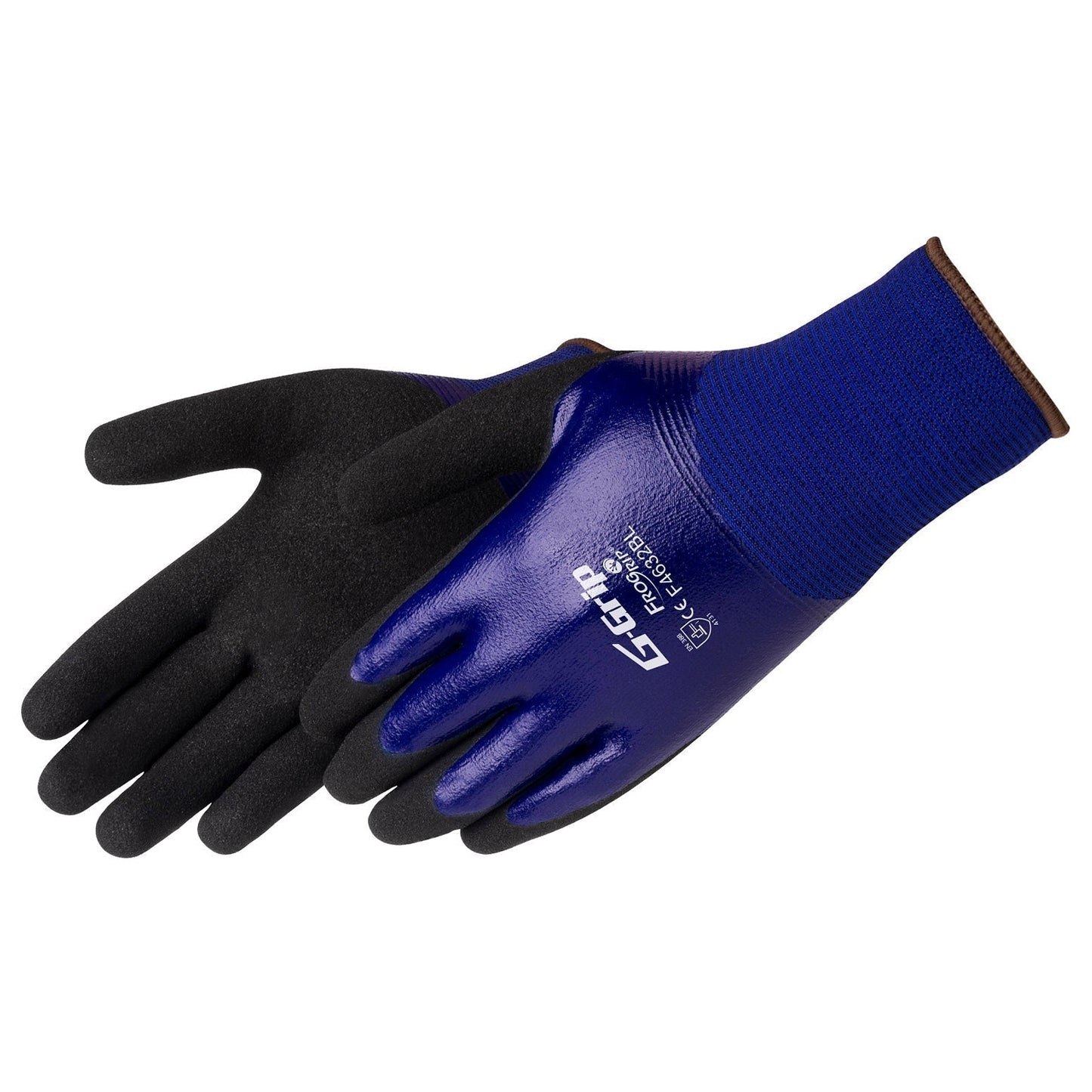 Blue String Knit Gloves - Liberty Safety - Durable Nitrile