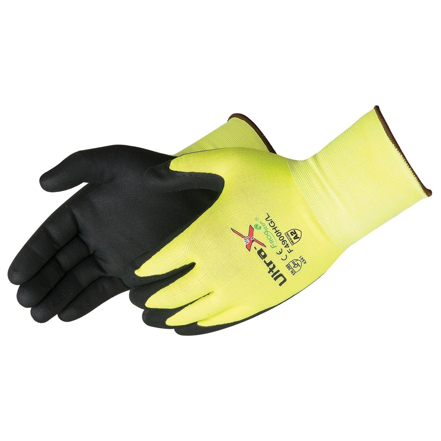Yellow/Lime Knit Gloves - Liberty Safety - Hi-Vis Grip