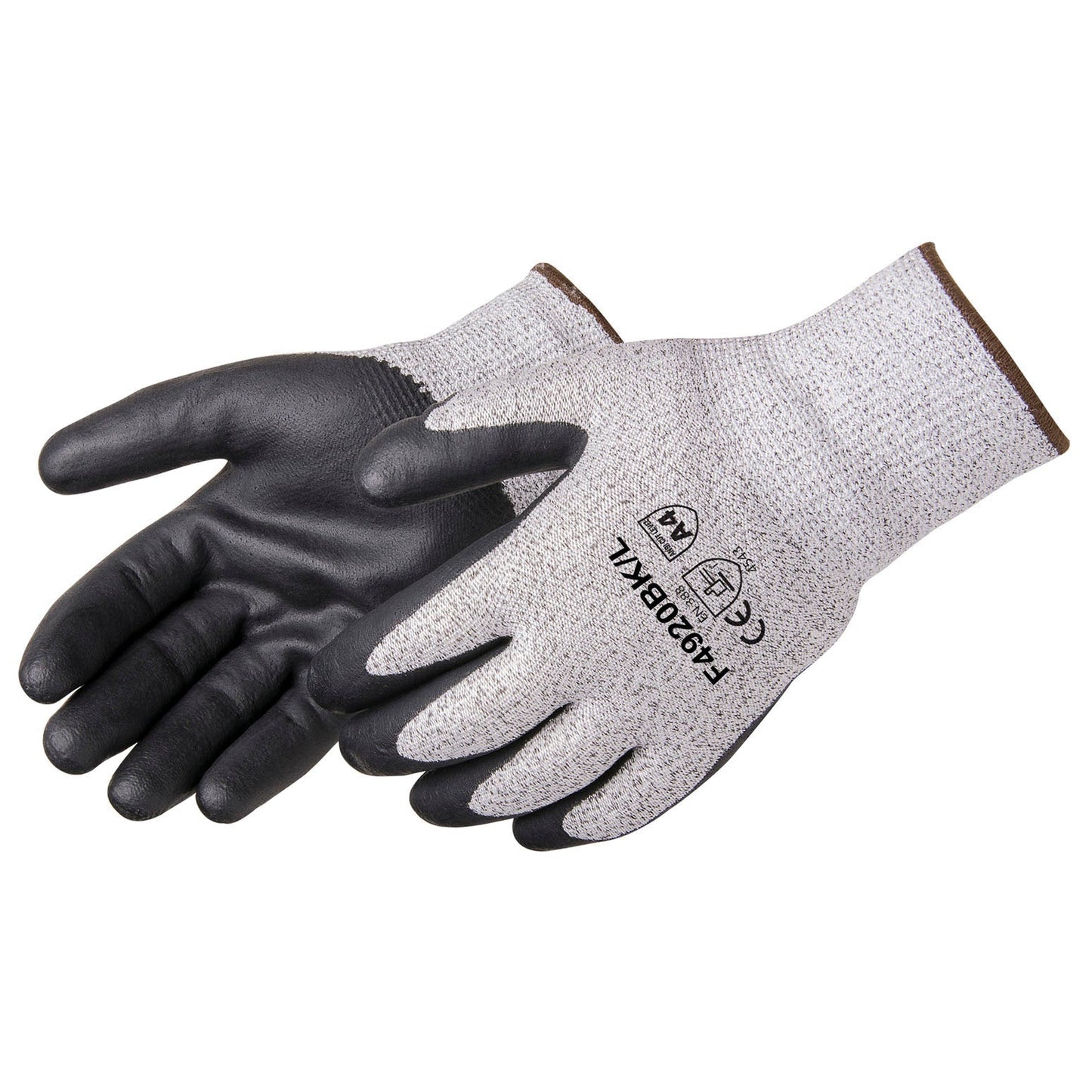 Black/White String Knit Gloves - Liberty Safety - Cut Resistant