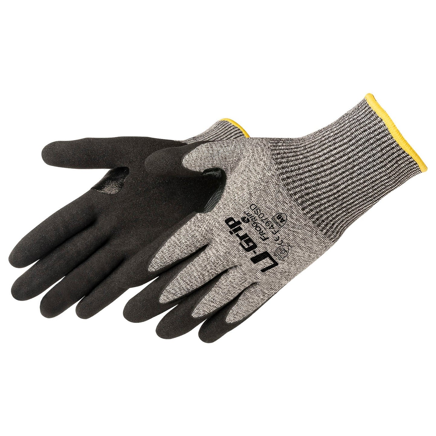 Gray String Knit Gloves - Liberty Safety - Durable Design